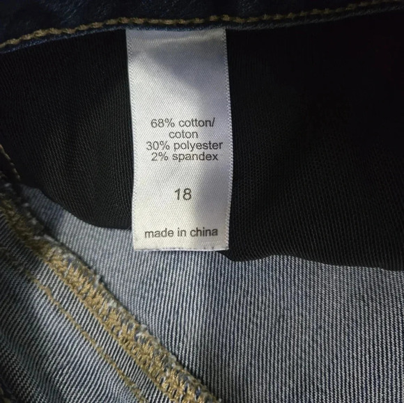 Maurices Everflex Highrise Women's Jeans Sz 18 Skinny Ankle Dark Wash Plus Size - Picture 10 of 13